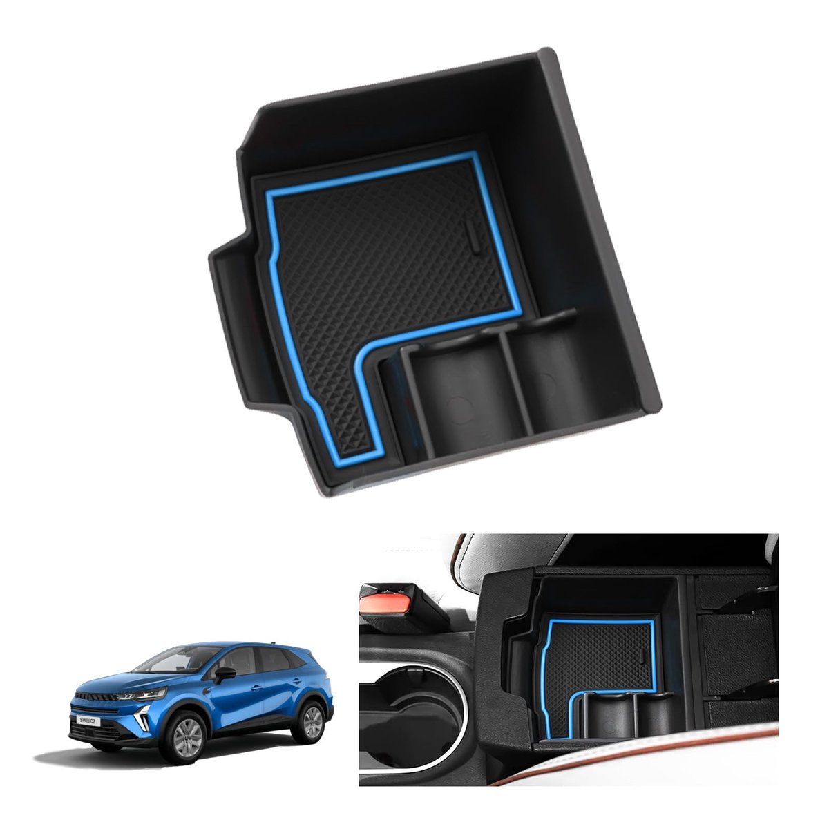 LUWU Compatibel met Renault Captur 2 2020-2024 2025 / Symbioz 2025 2026 middenconsole, armleuningen, opbergdoos - ShopVlot