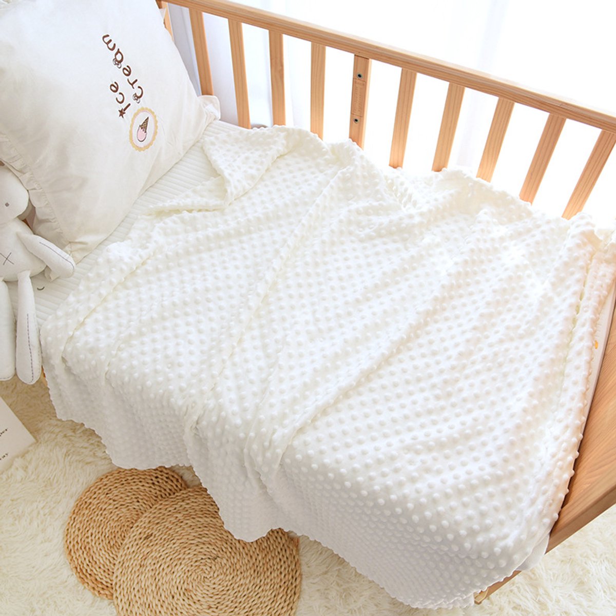 Babydeken, dubbelzijdige babydeken, inbakerdeken-Stijl 3-75*100cm