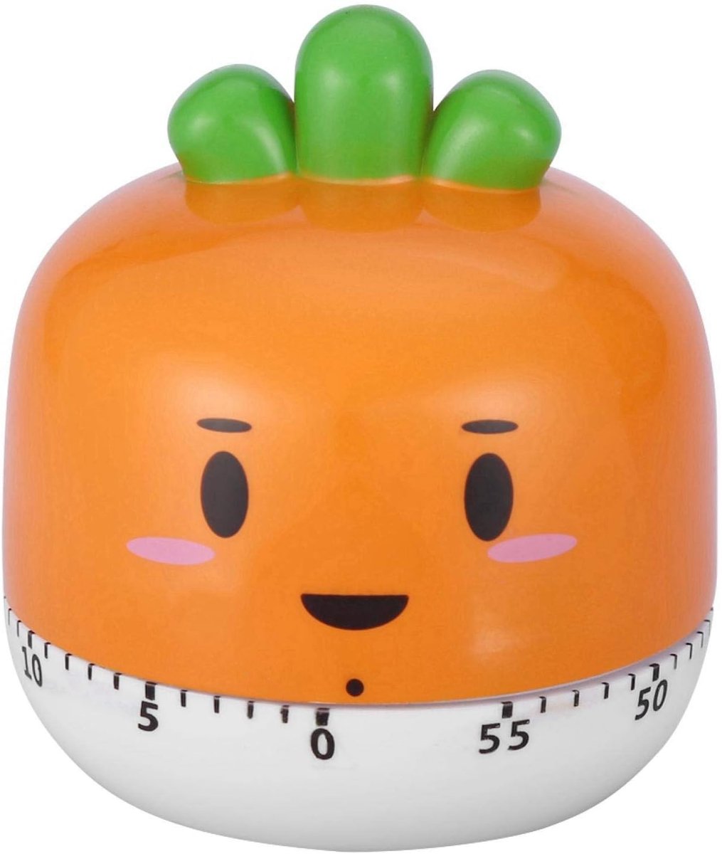 Kookwekker - Timer - Eierwekker - time timer - keukenwekker - keuken timer - keukentimer - kookwekker kind - eiertimer - Ei wekker - Ei timer - eietimer - Eieren wekker - Mechanische timers - Oranje - Geschikt voor Bakken, Koken