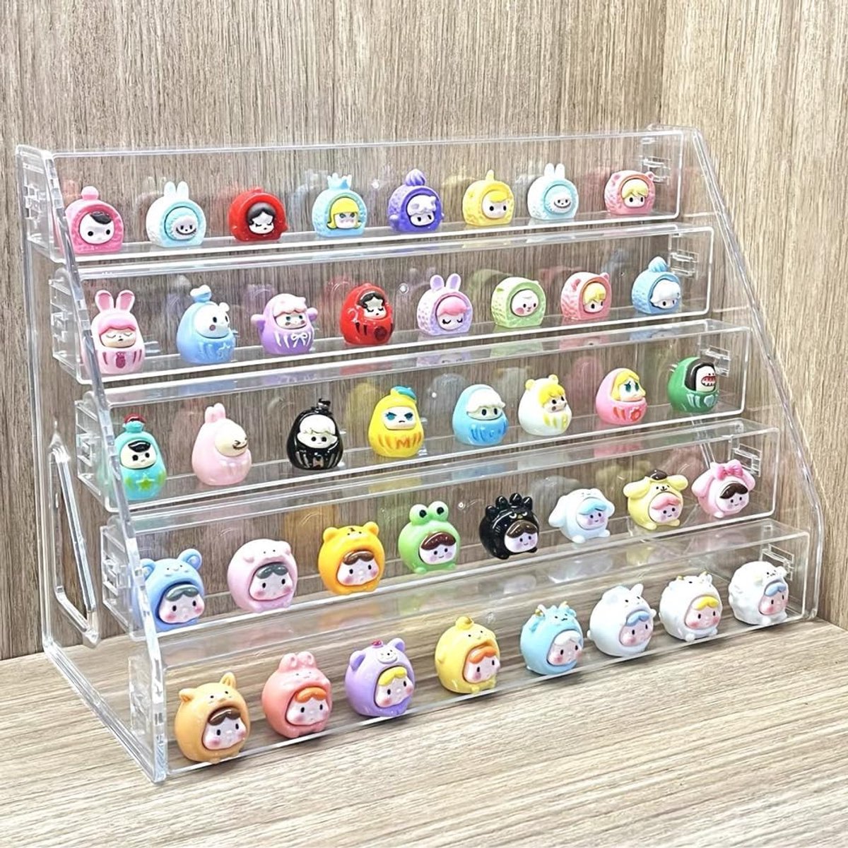 Acryl Display Stand Organizer met 5 Lagen voor Parfum, Funko Figuren en Cupcakes - Duidelijke Opbergoplossing voor Thuis, Kantoor en Winkels