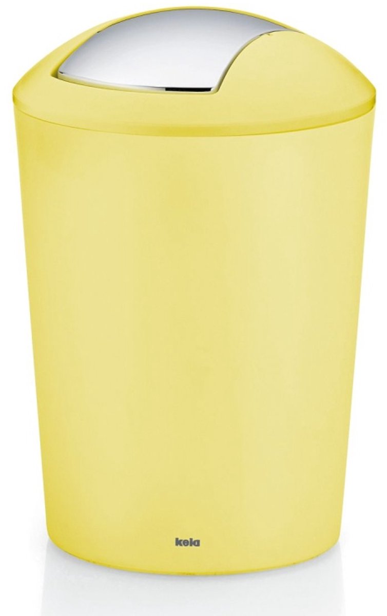 Afvalbak Marta, kunststof, geel, 1,7 l
