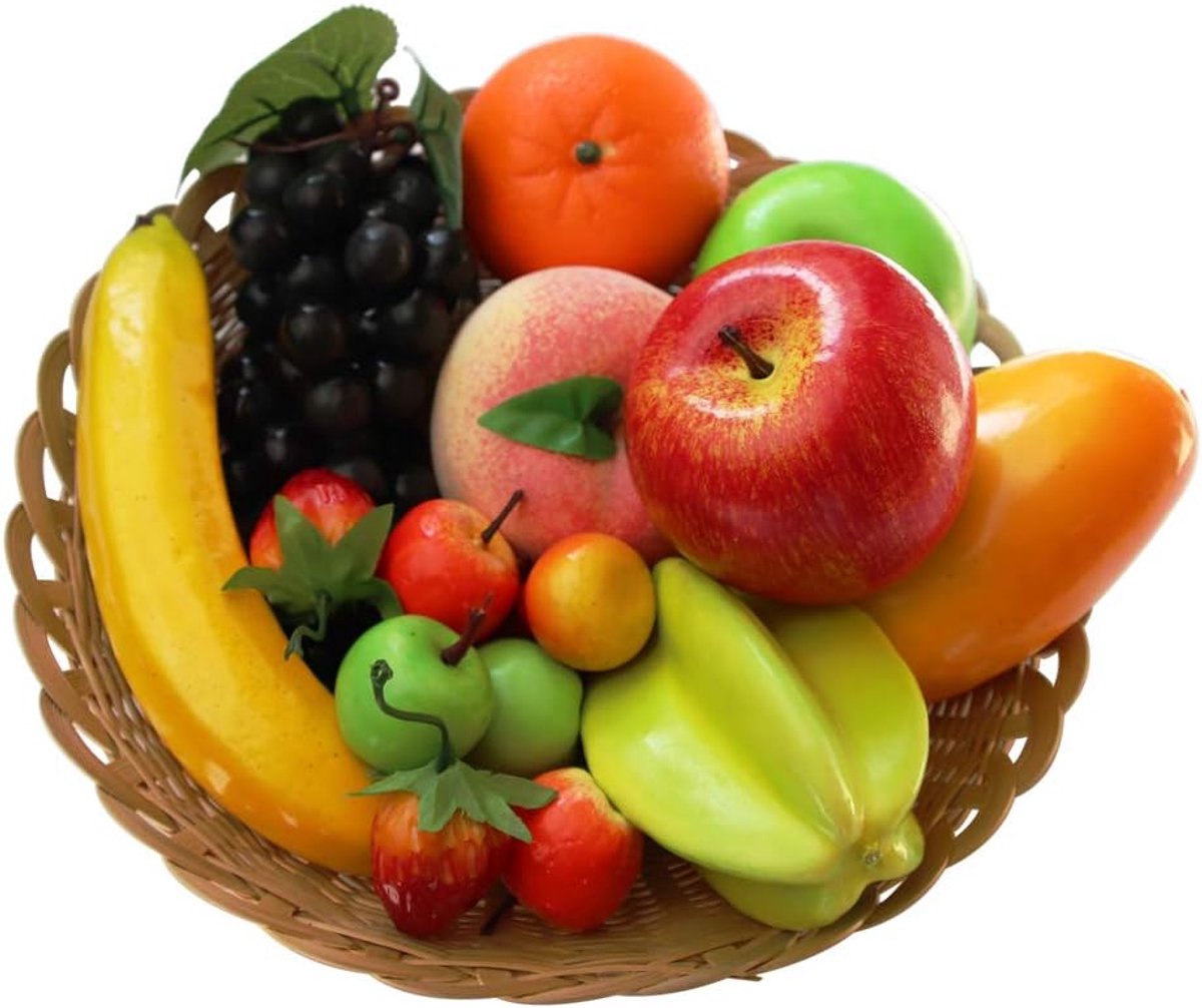 Kunstfruit - Set van 16
