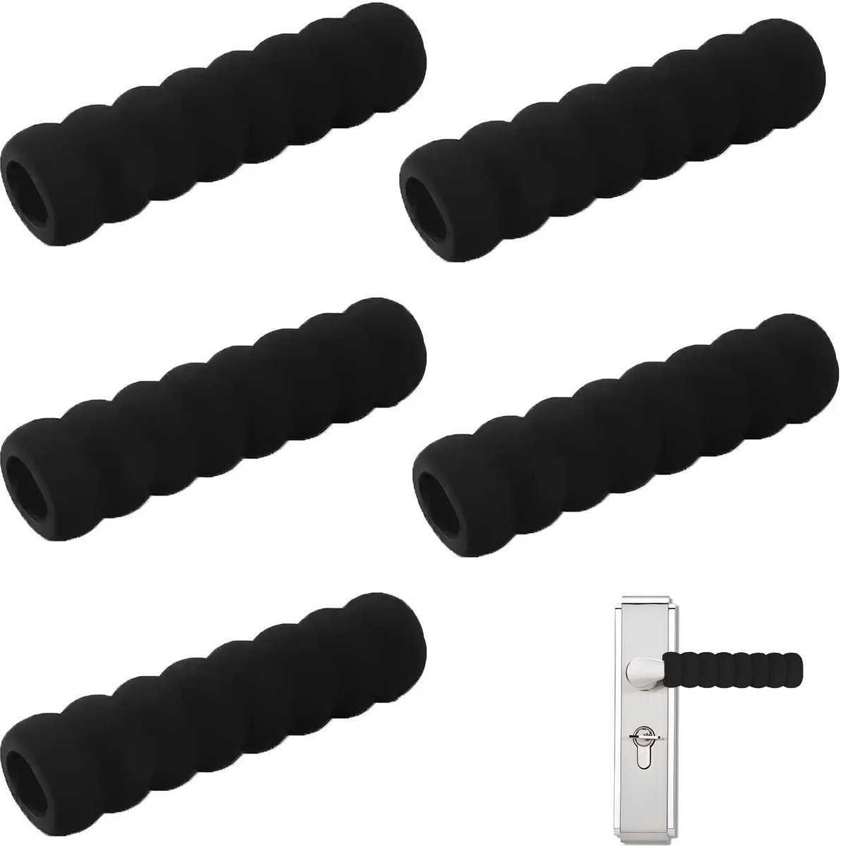 Deurklinkbuffer - Antistatisch - Voor wand- en meubelbescherming - 5 stuks