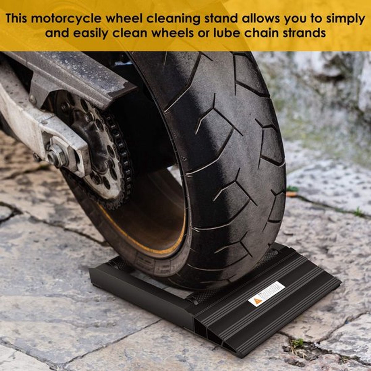 Reinigingsstandaard - Motorfiets - Zware aluminium constructie - 30 cm x 45 cm
