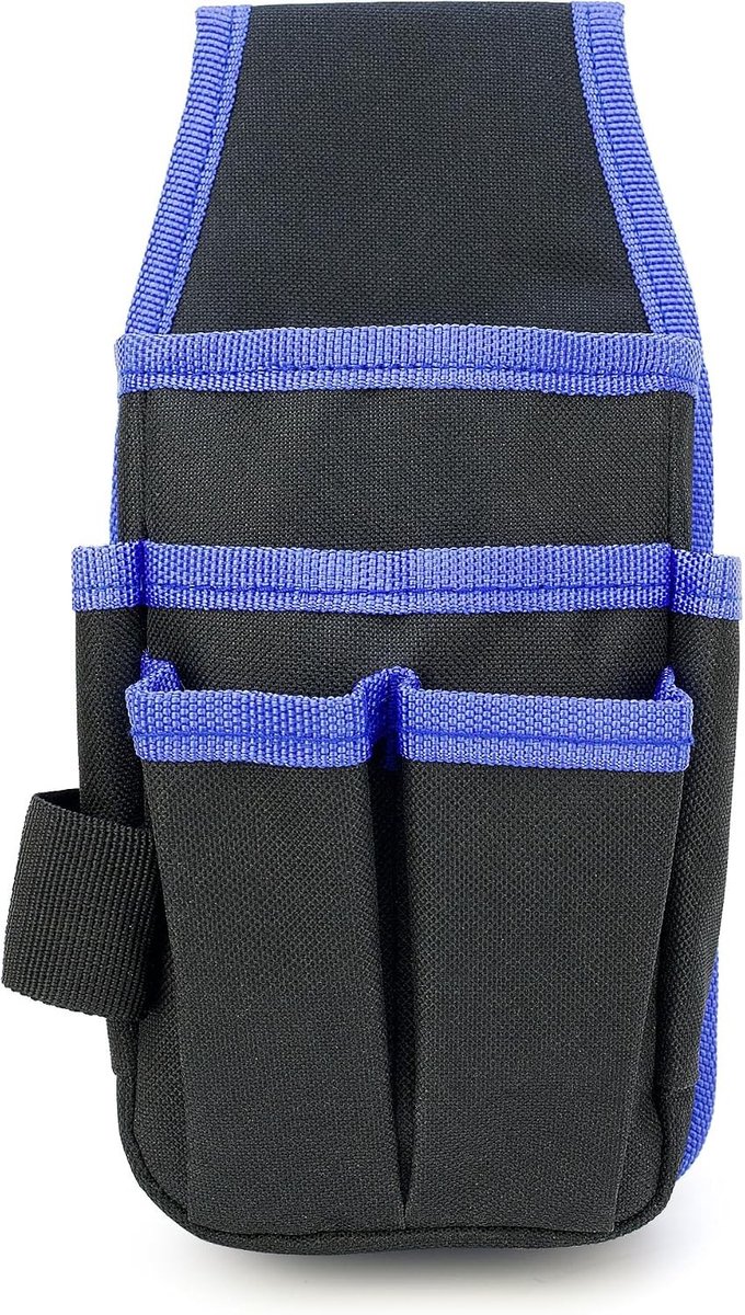 Gereedschapstas riem - Beige - 13 x 26 cm - Canvas met 6 Vakken - Voor Elektriciens en Timmerlieden