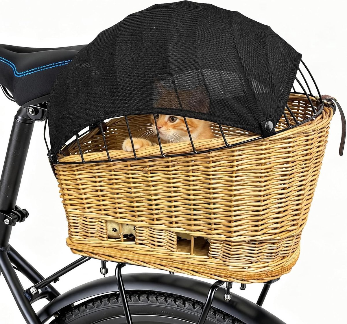 Zonbescherming voor Hondenfietskorf - Ademend en Draagbaar Accessoire voor Fietsen met Honden, Ideaal voor Winkelen en Uitstapjes