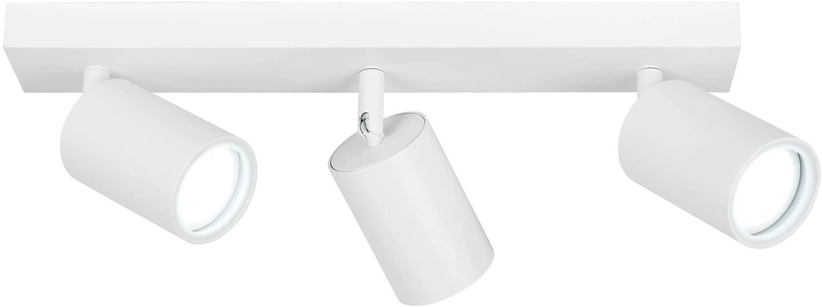 Fantasia Inaki richtbare opbouwspot met 3 lichtpunten, witte afwerking, IP44 voor badkamer