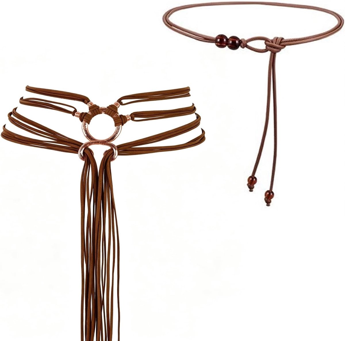 Retro Verstelbare Riemen Set van 2, Perfect als Cadeau voor Vriendinnen en Vrienden, Geschikt voor Jurken, Truien en Overhemden