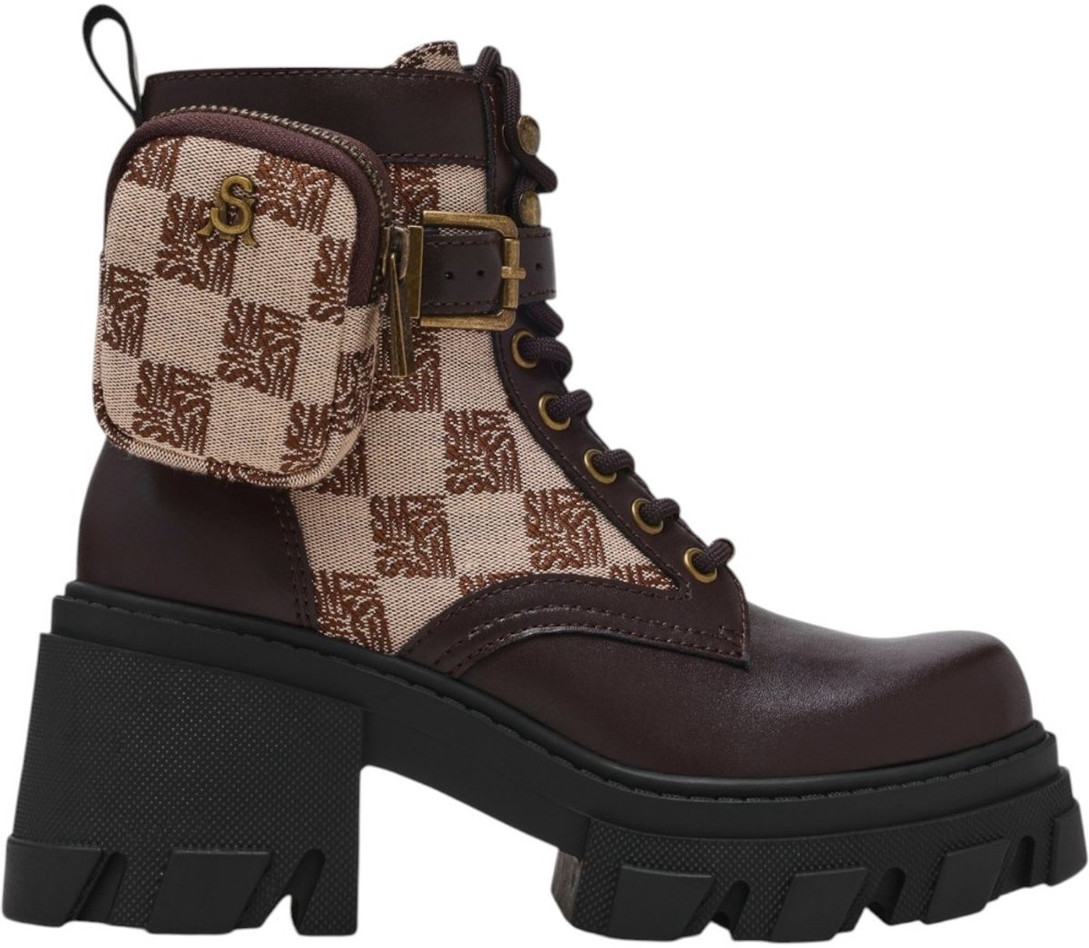 Steve Madden Dames Laars Bruin SM11005853/003 Barracks-Sm