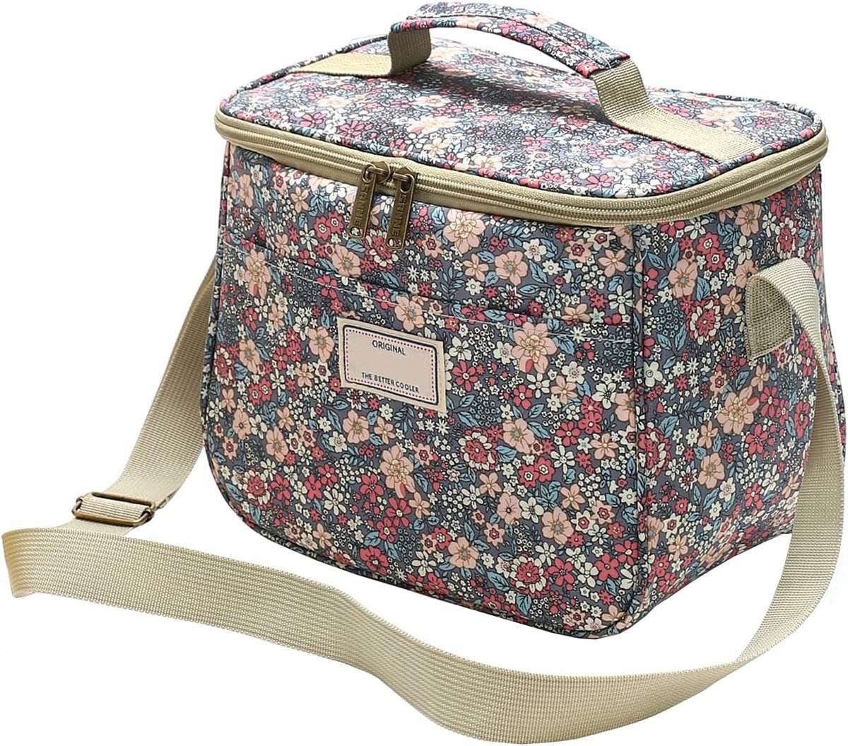 Stijlvolle Isolerende Koeltas voor Vrouwen - Waterdichte Lunchbox voor Werk, School en Picknicks (7.5L, B-Blauw)