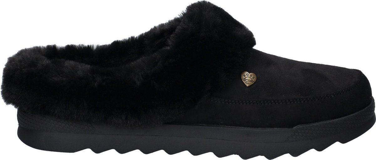 Bob's Skechers Cozy Chill dames pantoffels - Zwart zwart - Maat 38