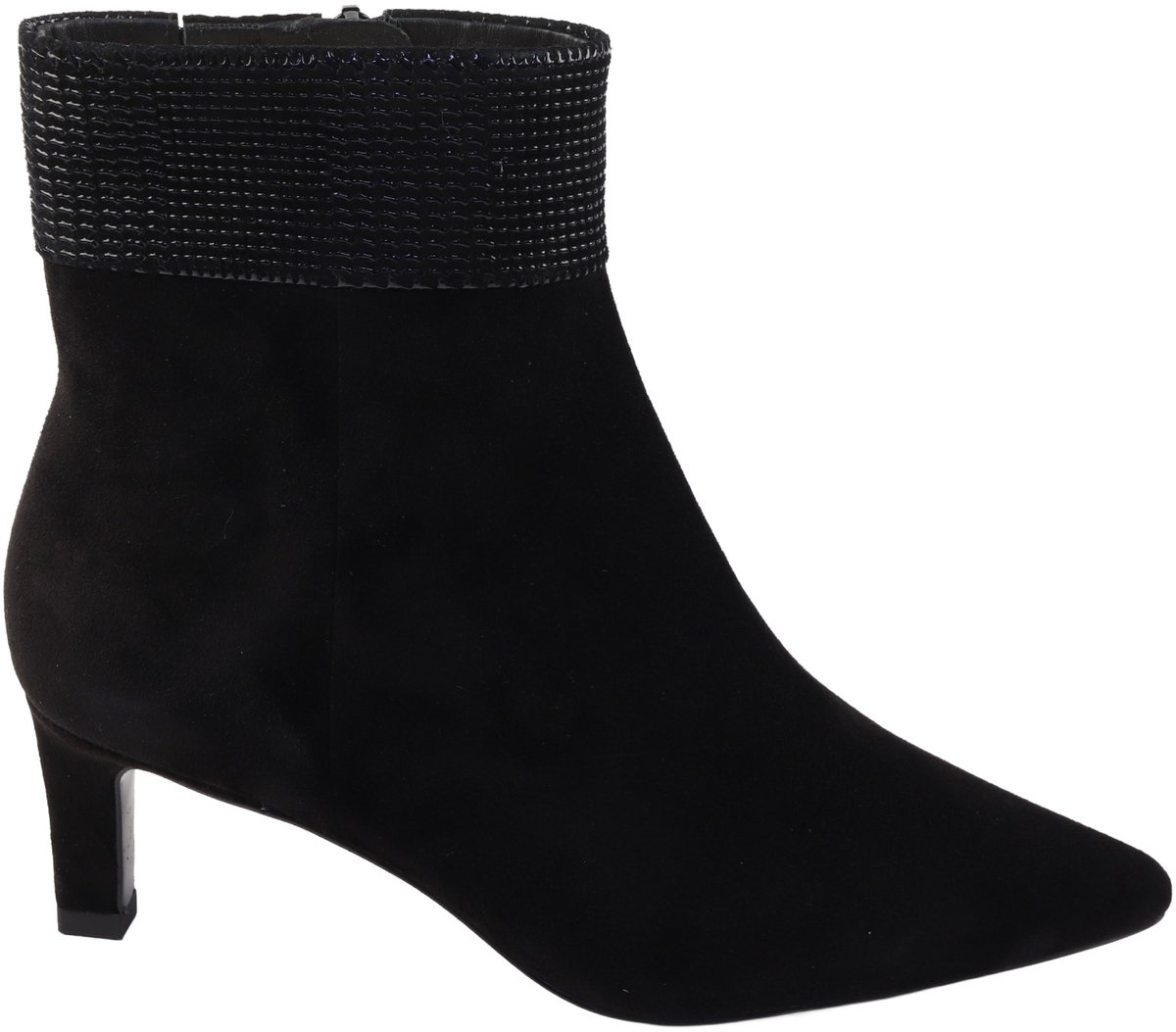 Peter Kaiser - 75338 - Enkellaarzen Vrouwen - zwart nubuck/suede - 40