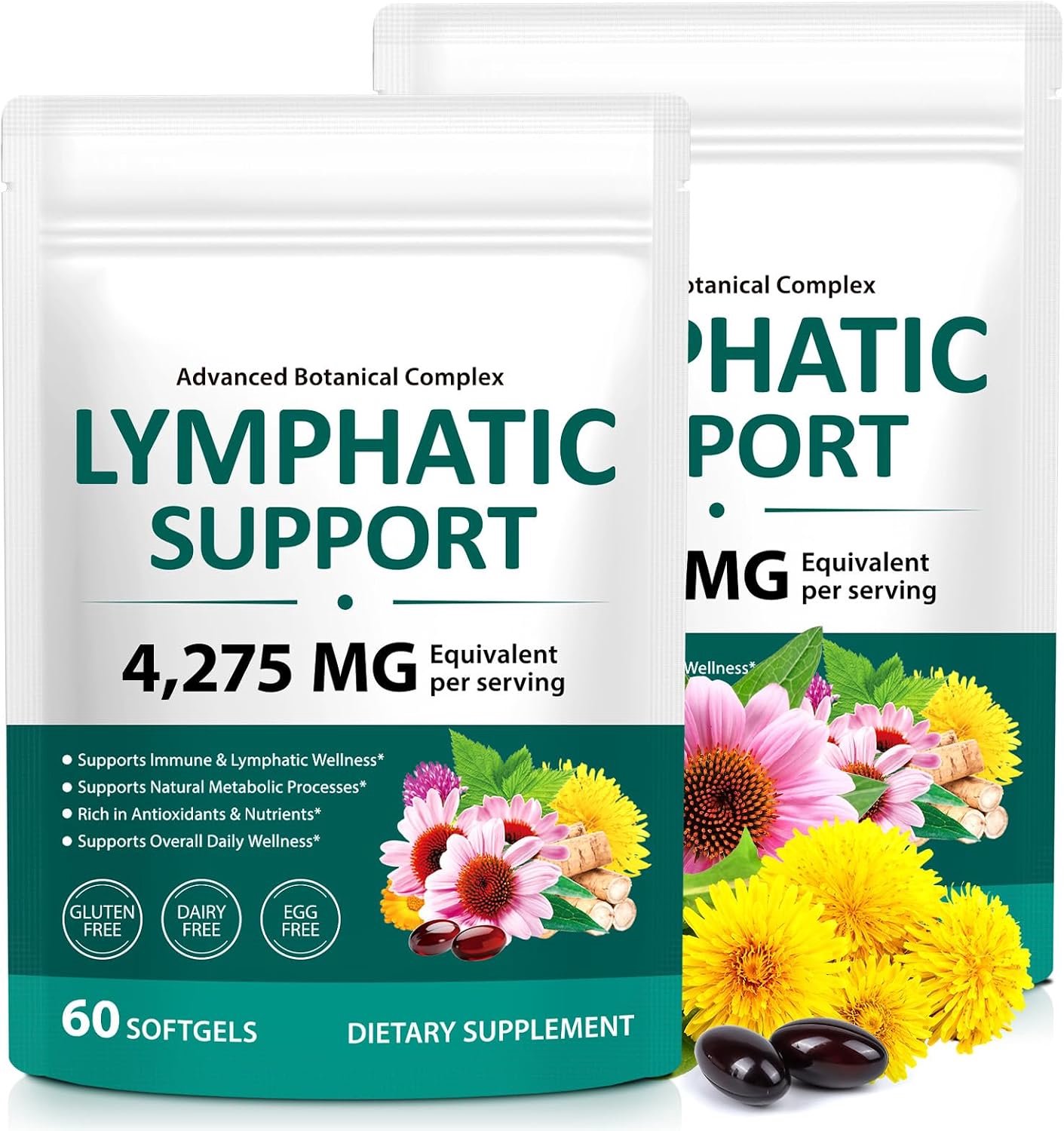 Supplement voor lymfestelsel 60 stuks