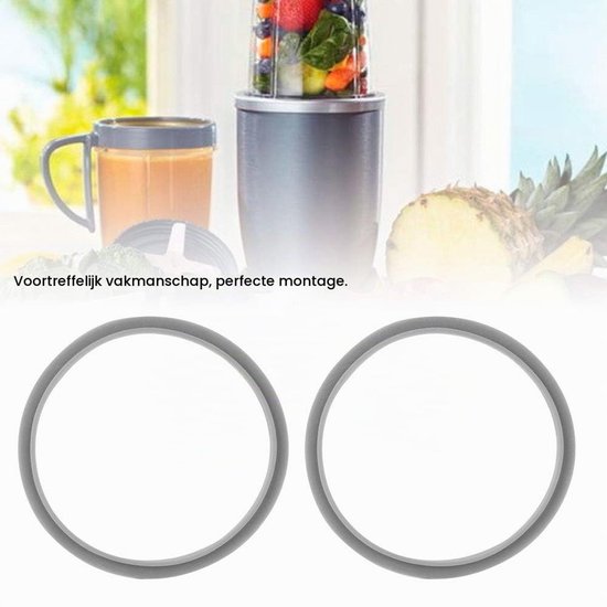 2 Stuks Blenderpakking Vervangende Onderdelen, Vervangende Pakkingen Rubberen Afdichtring Geschikt voor 900W Sapcentrifuge, Blender Rubberen O-ring Afdichtingsringen — afbeelding 2