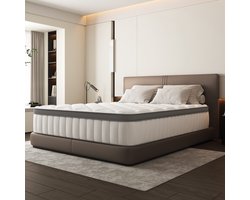 Matras 90 x 200 cm - Pocketvering Matras 25cm Dik - 7 zon...