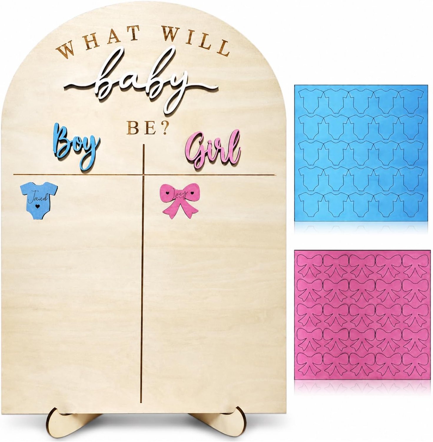 Bord met stemstickers