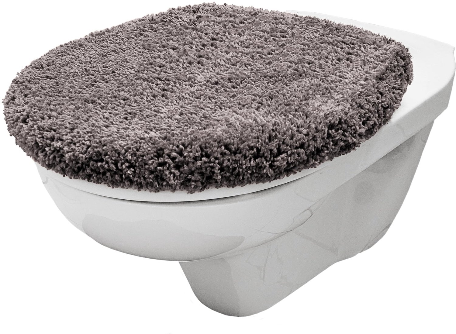 Zachte Toiletzitting Deksel van Microfiber met Mat