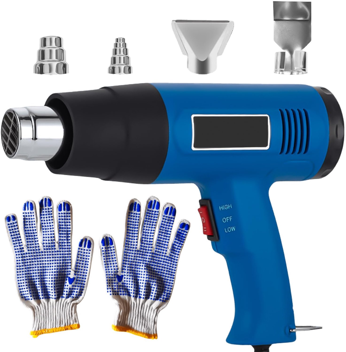 Professionele Hot Air Gun, 2000 W met 4 Verhit Nozzles