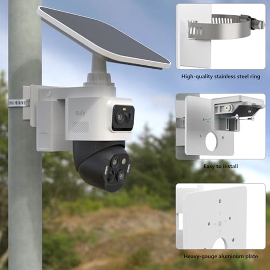 Houder voor Eufy Security eufyCam S4 - Verstelbare Mast voor Bullet Camera E40 — afbeelding 4