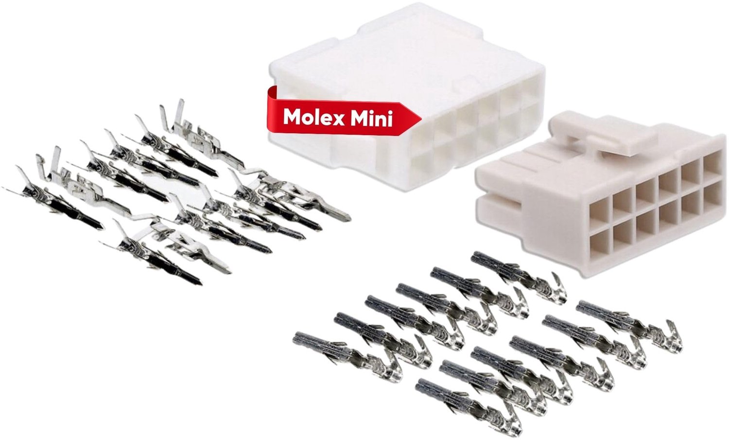 Mini-Fit Jr. Set 12-polen Nylon Kabelplug 600V
