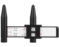 Velgmeter Hoogwaardig Kunststof - PCD Liniaal - Boutpatroon Meetgereedschap - Slijtvast - Robuust - Lichtgewicht - Wielmeter