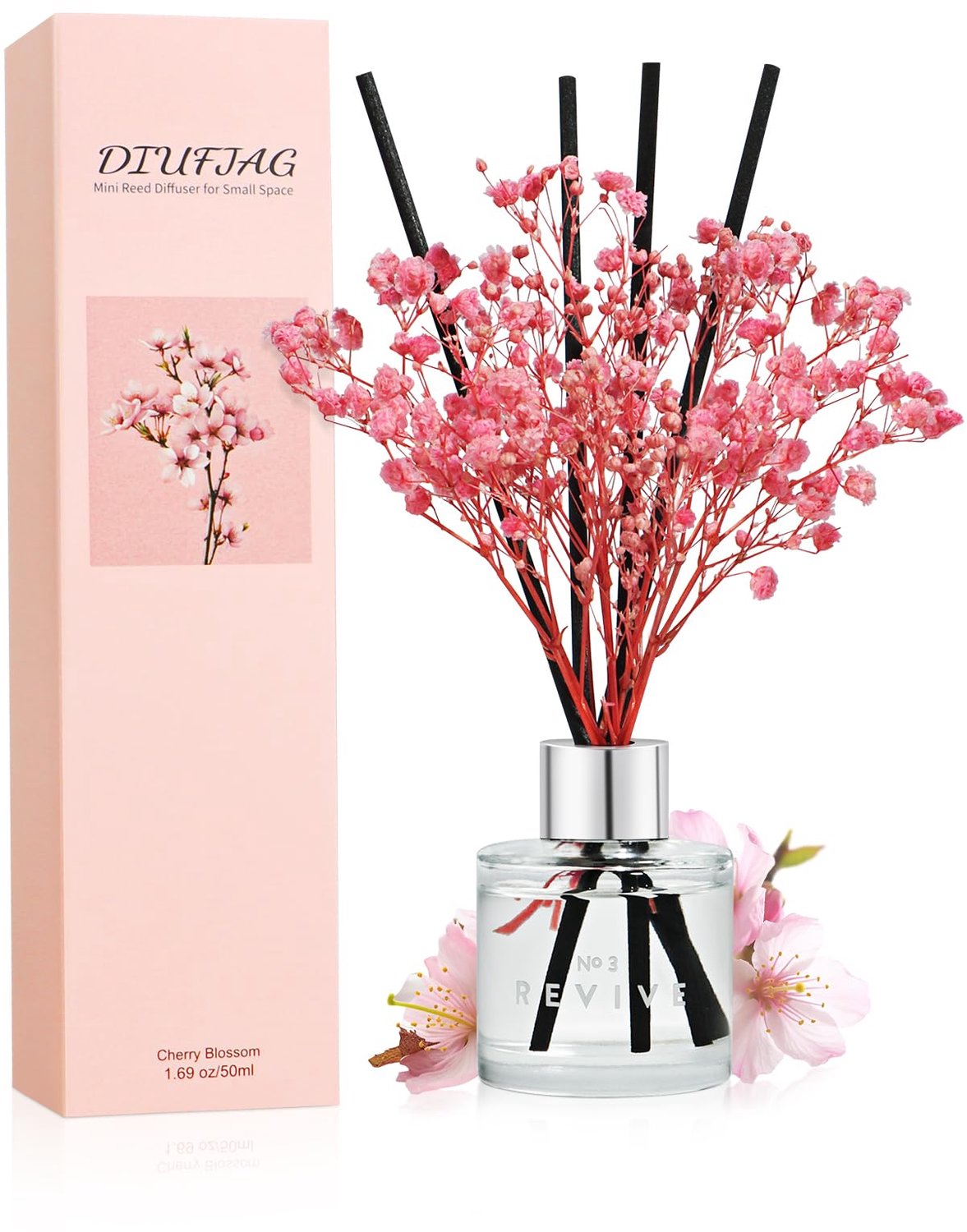 Geurdiffuser Kersenbloesem met 8 Sticks 50ml