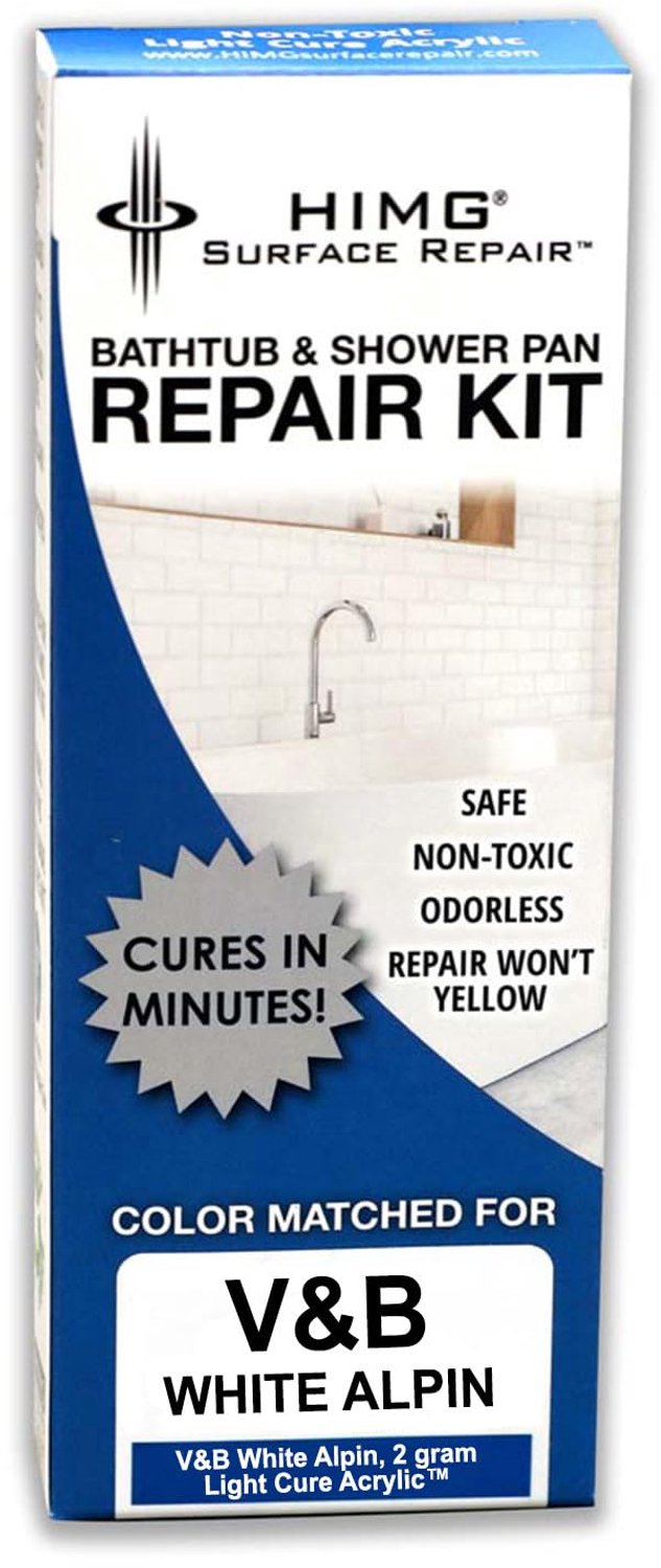 Bad en Douche Tray Reparatie Kit Alpin Wit