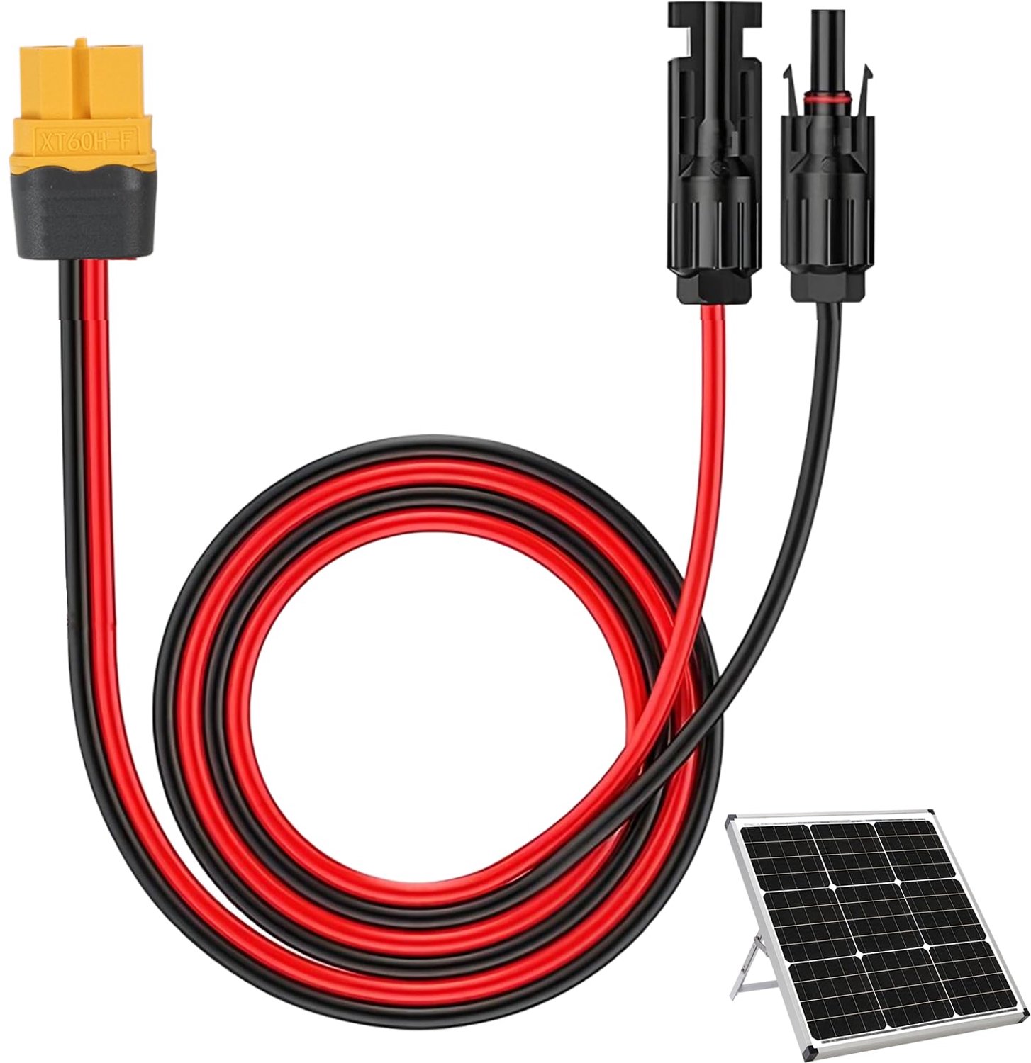 12 AWG Zonnepaneelkabel met XT60 Plug, 1 m