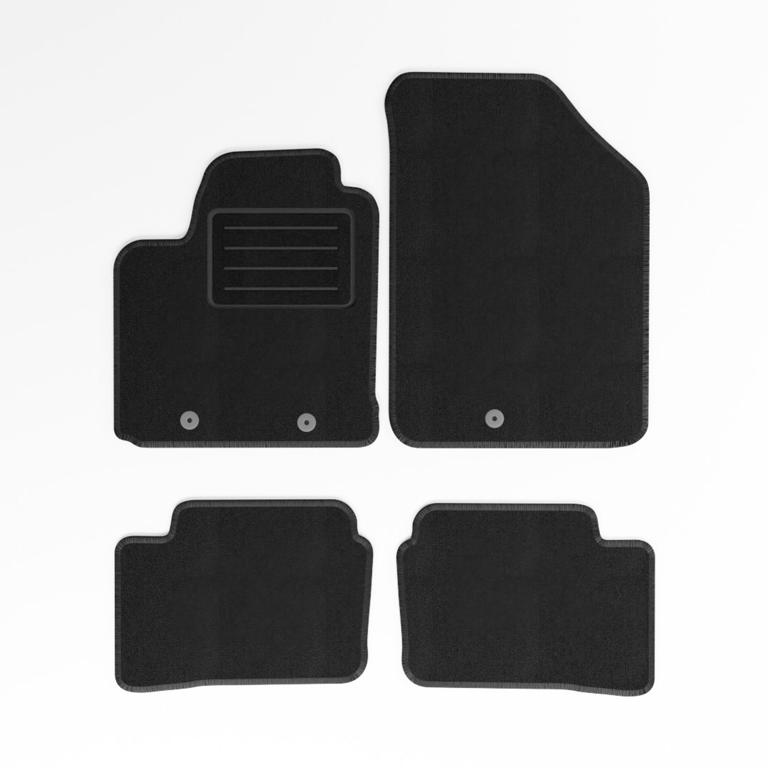 Mats4all | Naaldvilt automatten passend voor Hyundai i10 2013-2020 | Antislip | Met versterking | 4-delig | Automatten | Mattenset
