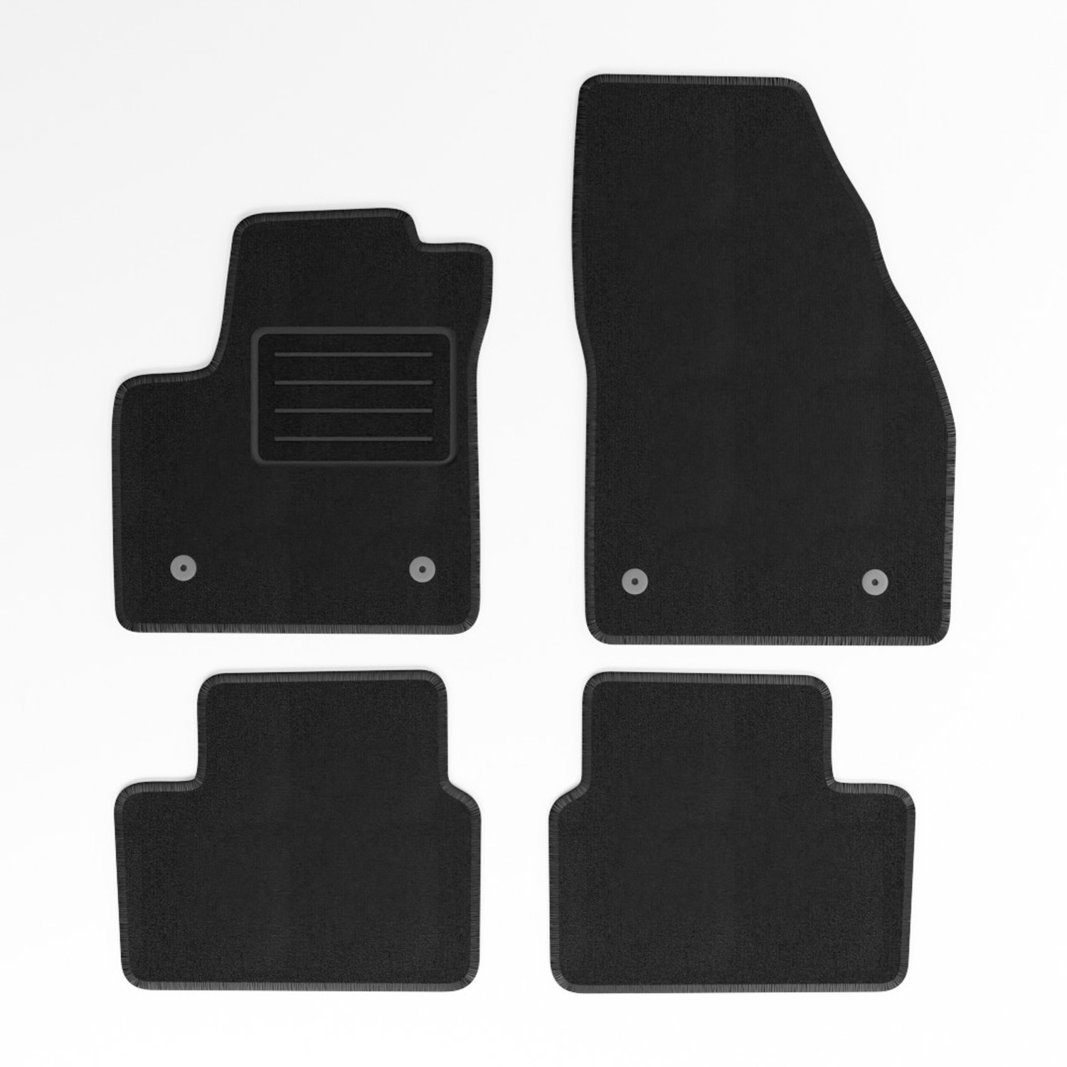 Mats4all | Naaldvilt automatten passend voor Opel Meriva 2010-2017 | Antislip | Met versterking | 4-delig | Automatten | Mattenset