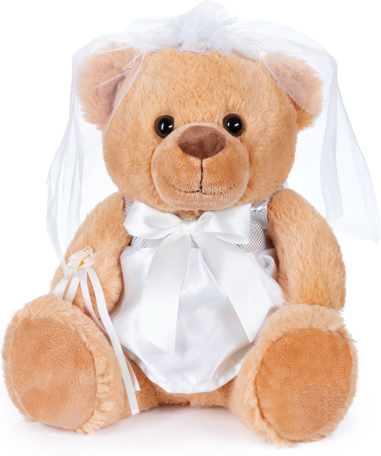 Teddybeer Bruid in Witte Trouwenjurk - Cadeau voor Verloving