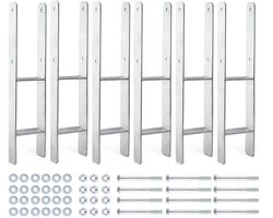 XPOtool Paaldragers Thermisch Verzinkt 91 x 600 mm - Set van 6 Stuks
