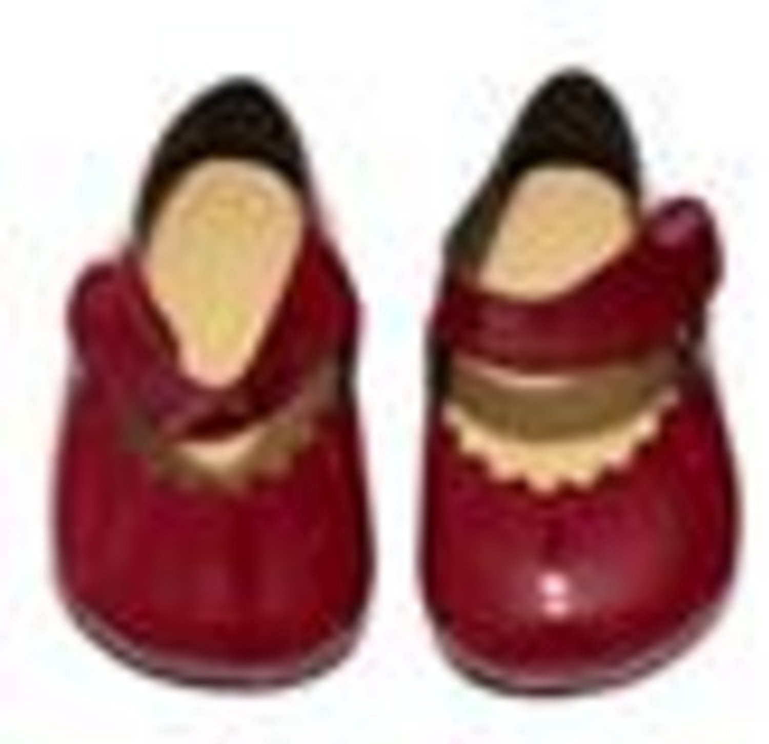 Asi poppen schoenen lakleer rood 43-57cm poppenaccessoire.
