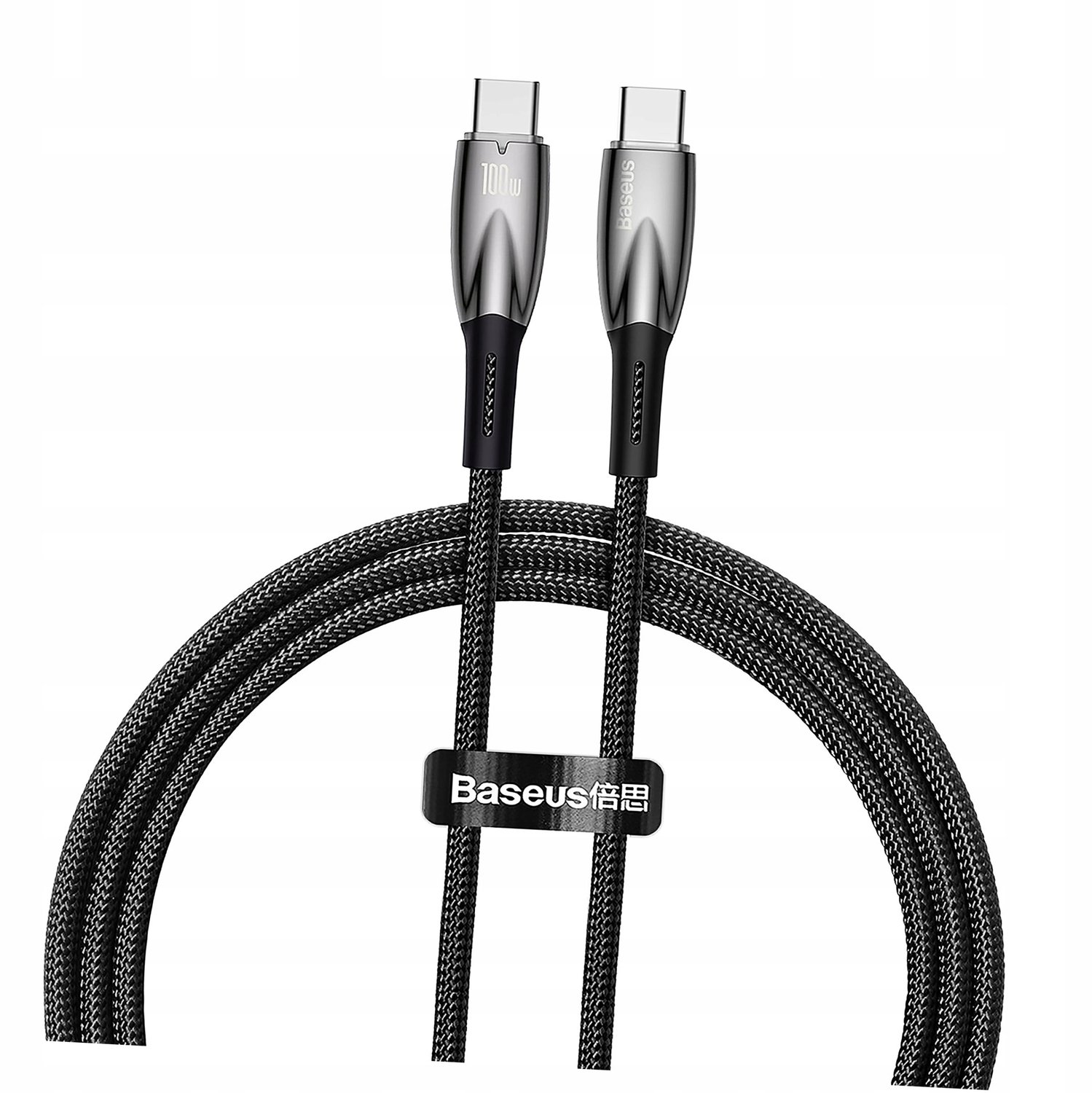 Baseus USB-C naar USB-C Kabel PD 100W 5A 1m Zwart