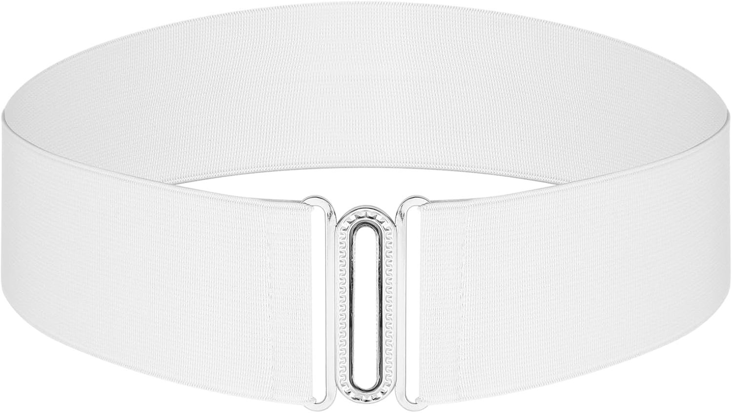Brede Tailleband Elastische Riem - Witte Breedte - Voor Avondjurk - Comfortabele Pasvorm - ShopVlot