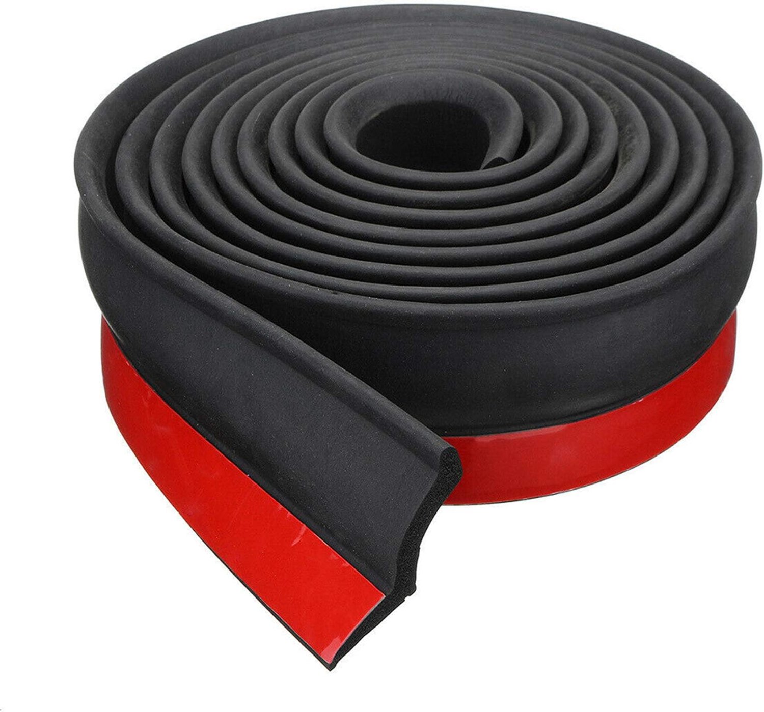 SnelShoppen - Multifunctionele Weerbestendige Rubber Afplakstrip, Sealing Strip Voor Garagedeuren en Rolluiken, Volledige Onderzijde Seal (3m)