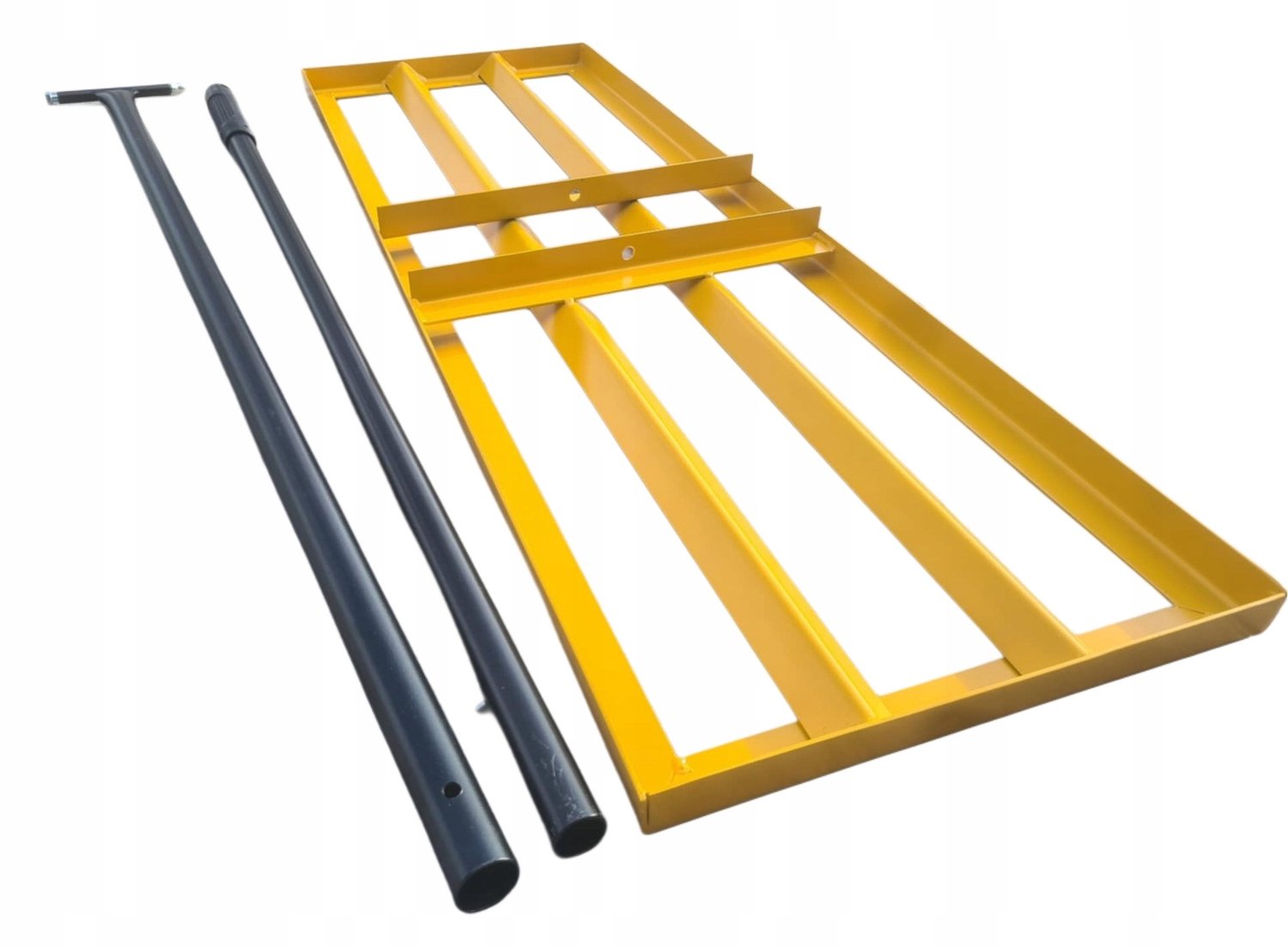 Merkloze Grondnivelleerder 90x30 cm met Metalen Steel 175 cm