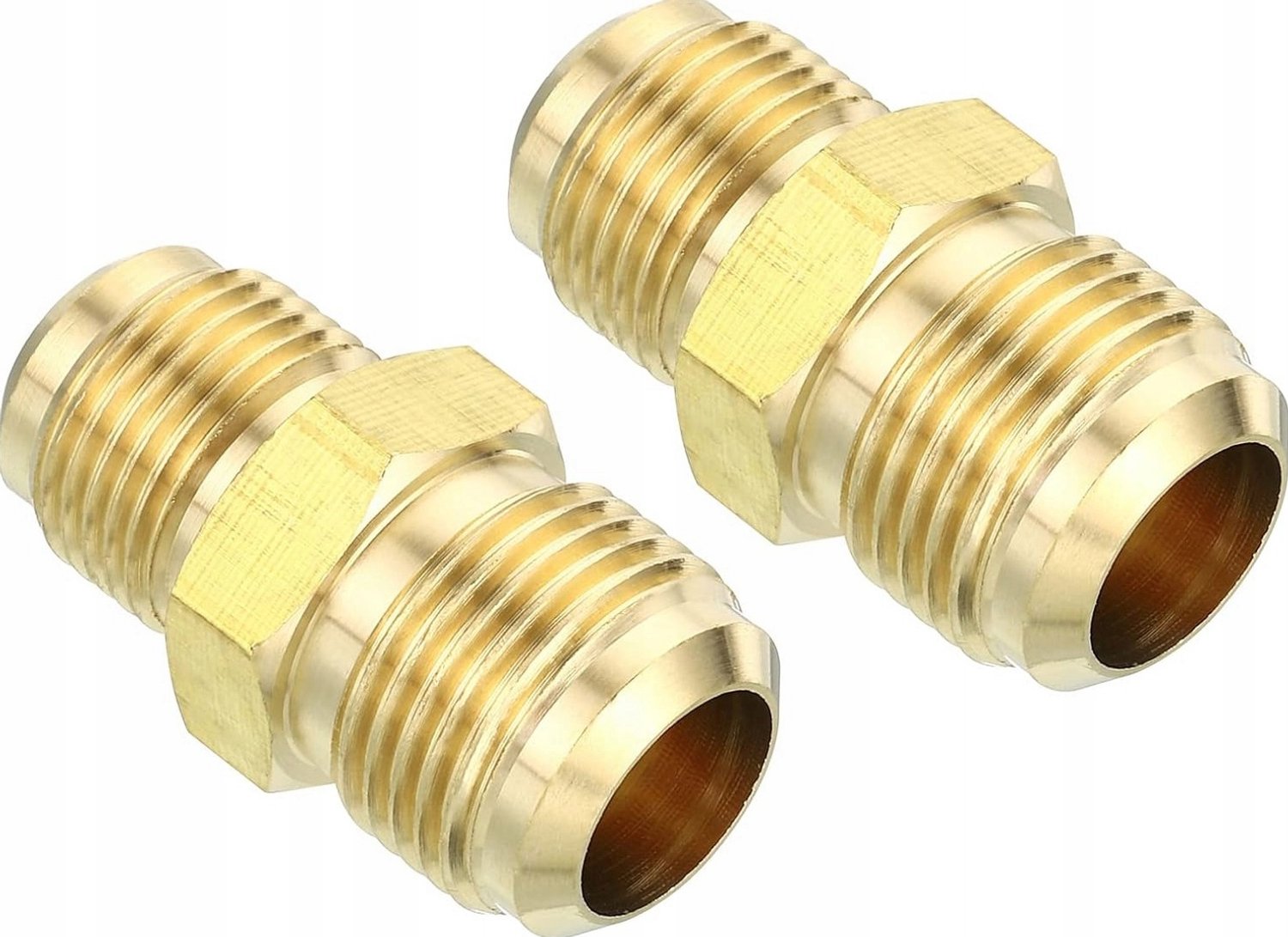 Messing Koppeling 1/2" x 5/8" - 2 Stuks - Duurzame Leidingconnector