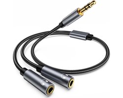 Avigers Headphone Splitter, Double 3.5mm Headphone Jack Audio Splitter Cable Male Female Dual Earphone Splitter 2 Way - ShopVlot