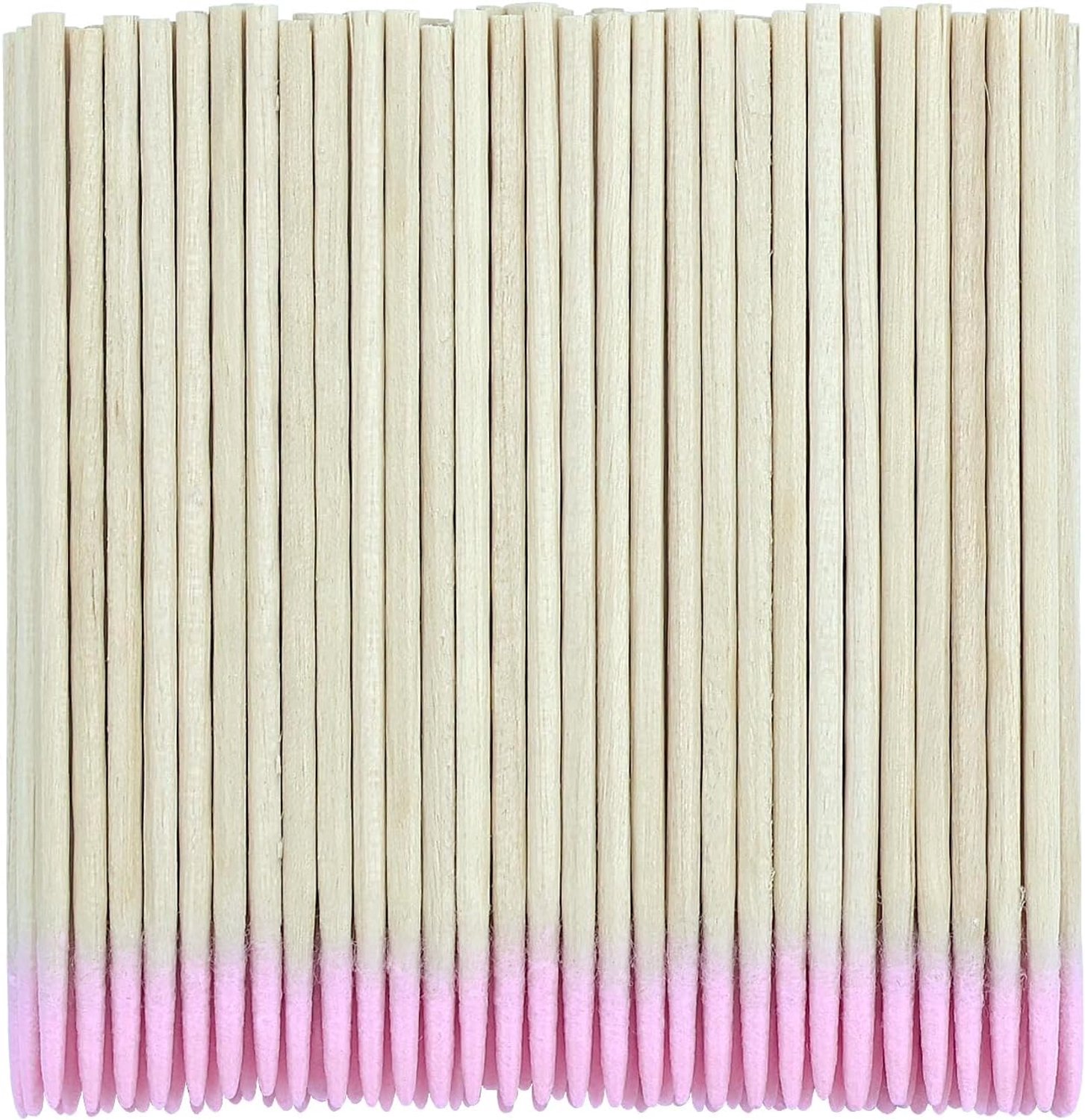 200 stuks wattenstaafjes 7cm - houten puntige reinigingssticks - voor tatoeages en nagels - ShopVlot