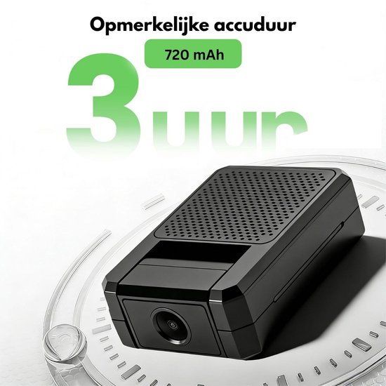 Mini Beveiligingscamera - Draadloze Camera - Huisbewaking - 180° draaibare camera — afbeelding 4