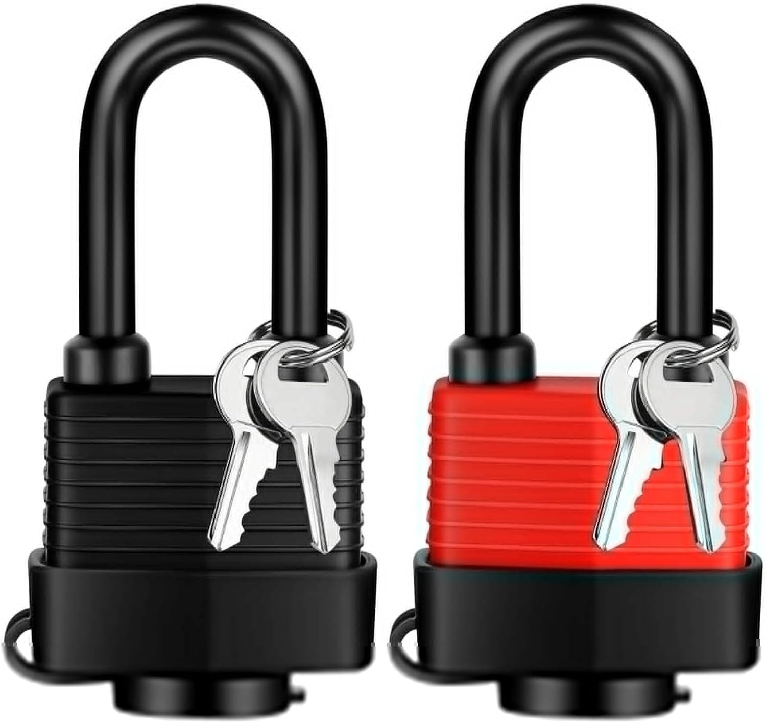 Hangslot 96MM - weerbestendig - waterdicht - ideaal voor buiten, kelder, tuinpoort, garagedeur en kluisje - 2 stuks - ServiceTopper