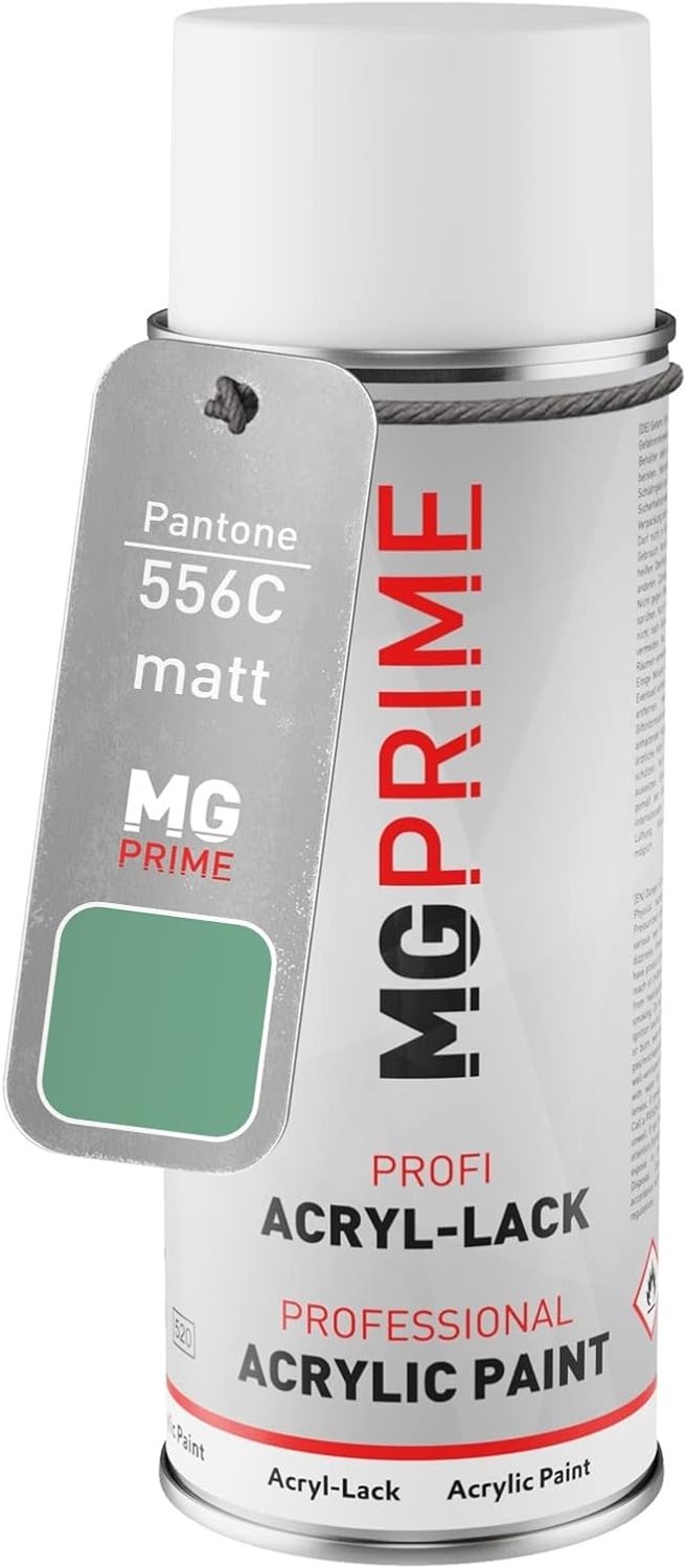 Acryllak spuitbus 400 ml - Pantone 556C groen mat - sneldrogend - ideaal voor carrosseriedelen - m-winkel