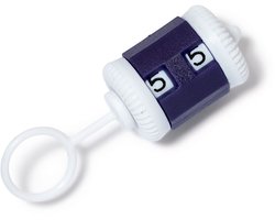 Universele Rijenteller - Plastic, Blauw, Compact Ontwerp