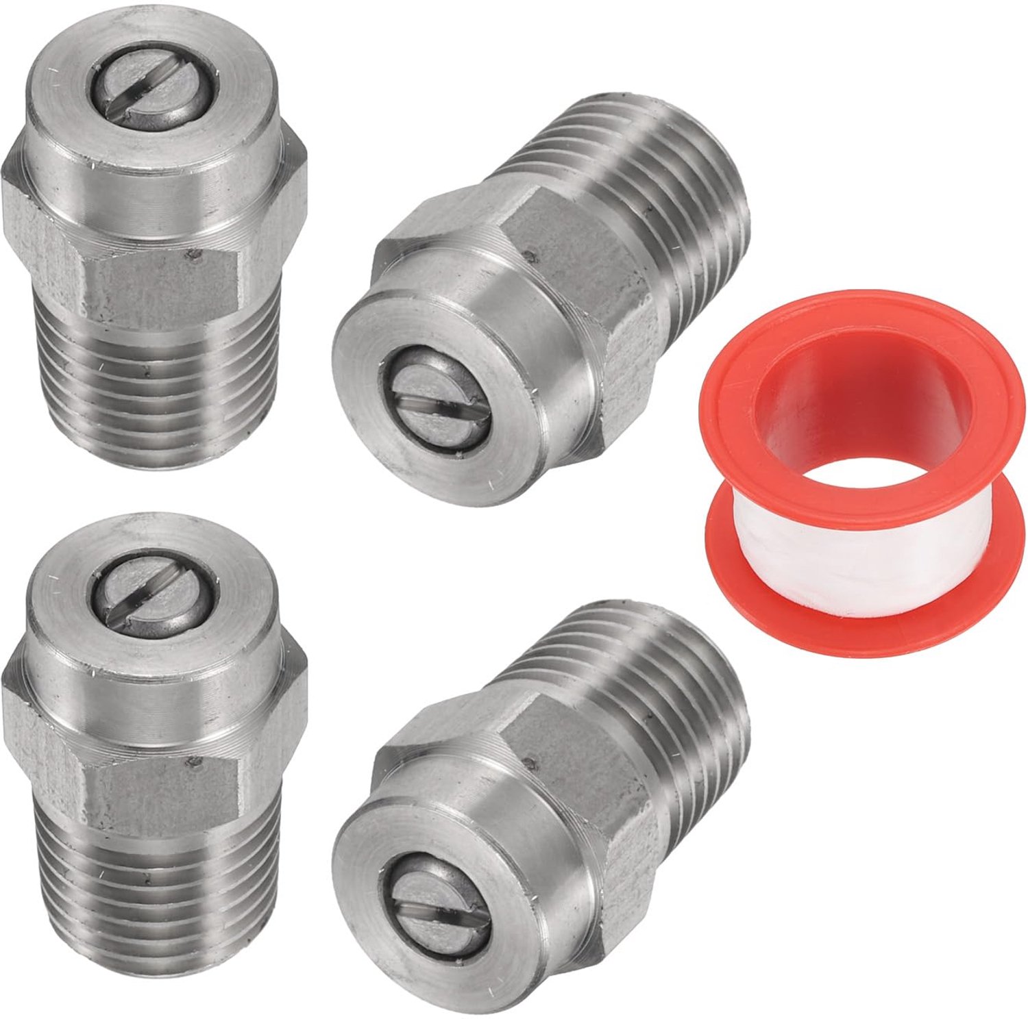 4 Stuks RVS Hogedrukspuit Nozzles