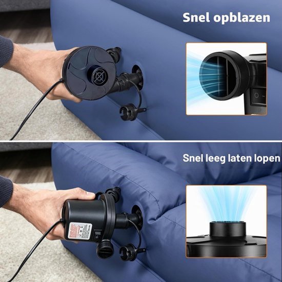 Elektrische luchtpomp, 2-in-1, elektrische pomp, opblaasbaar — afbeelding 4