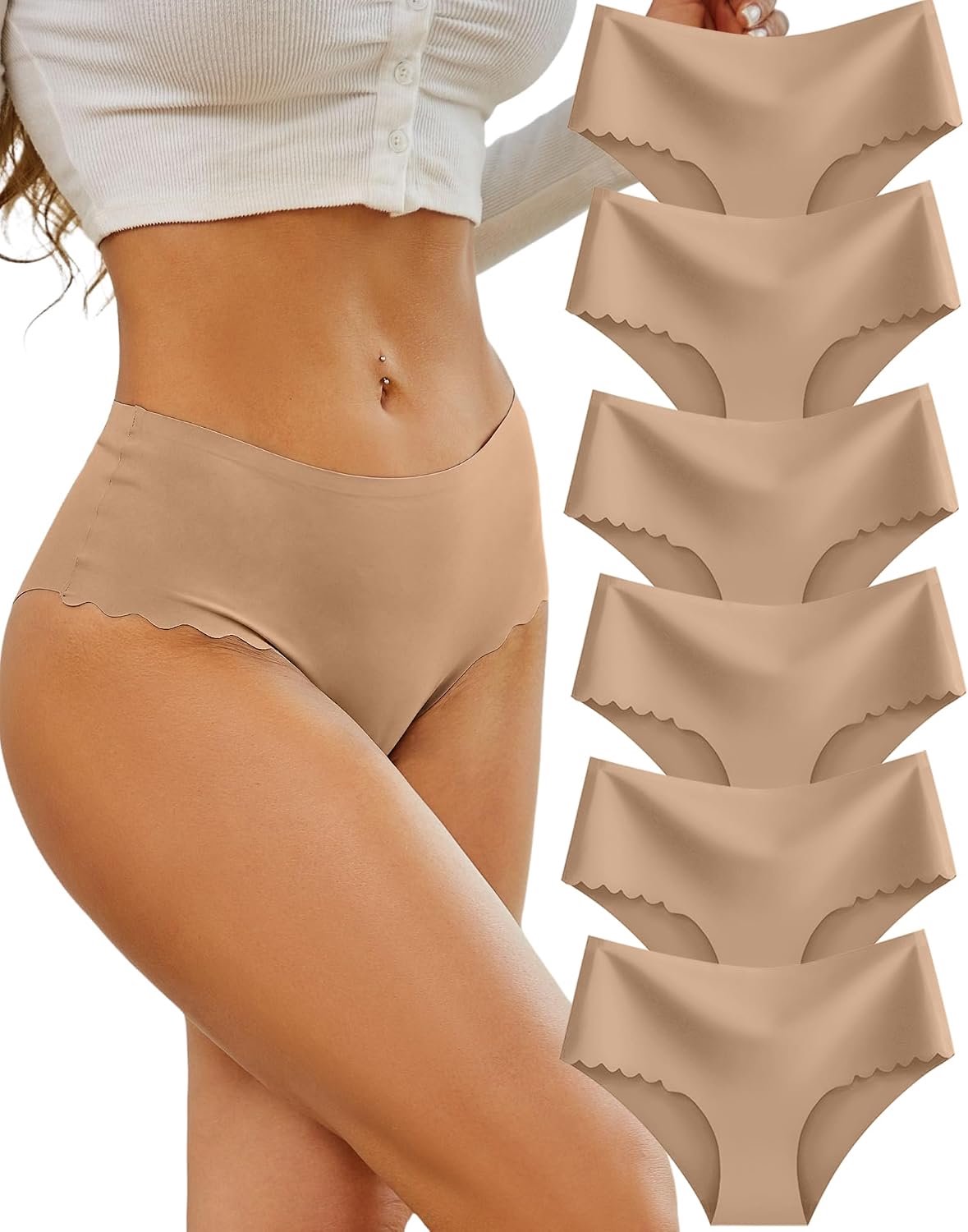 Slip dames hoge taille, 6-pack