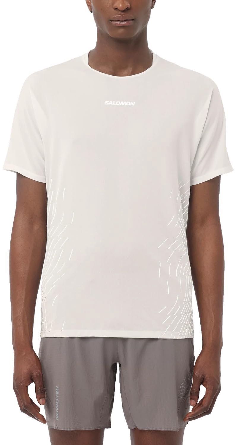 Salomon Sense Aero T-shirt GFX Heren Whisper L Wit