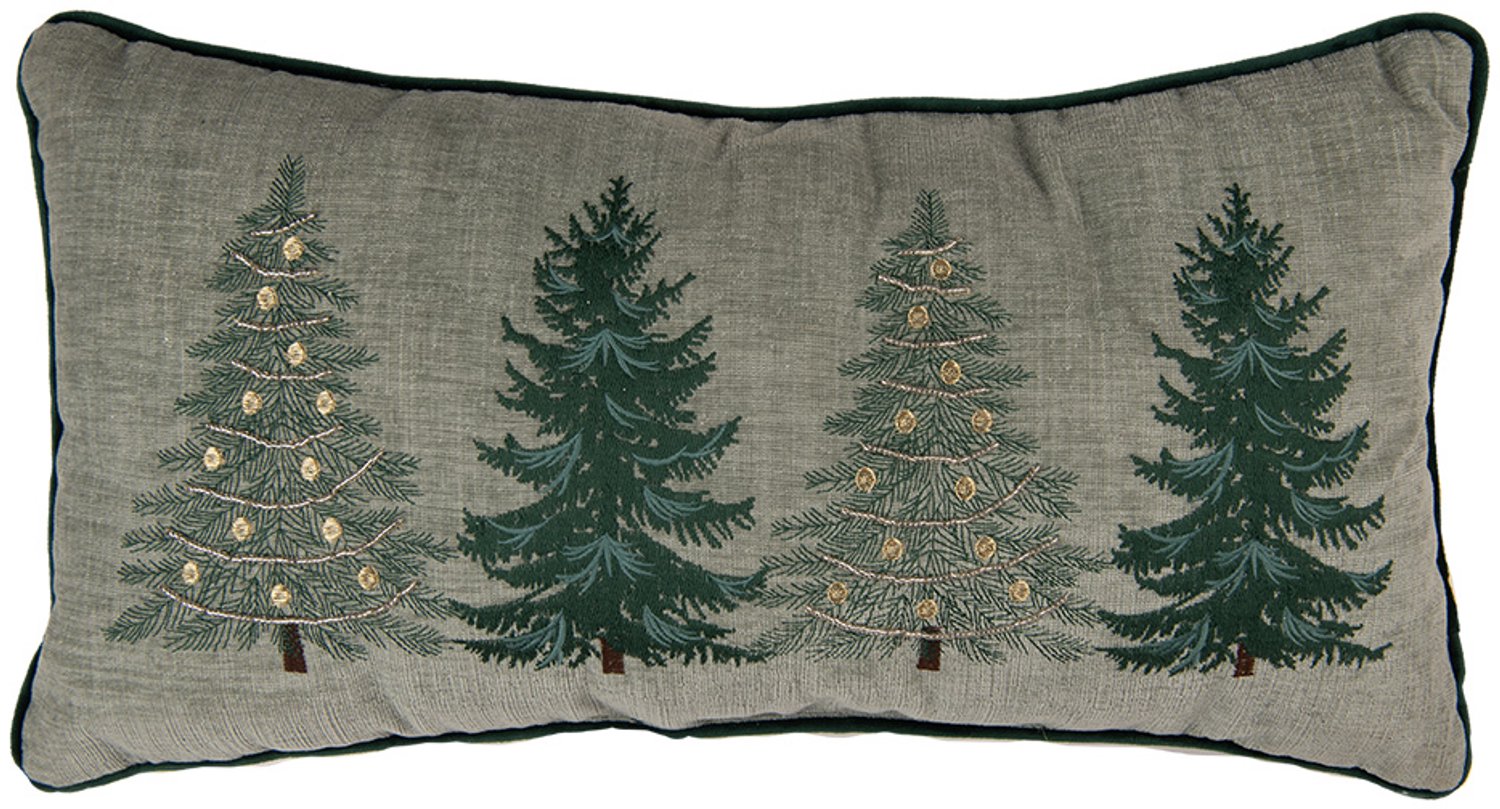 Clayre & Eef Sierkussen 50x35x4 cm Groen Polyester