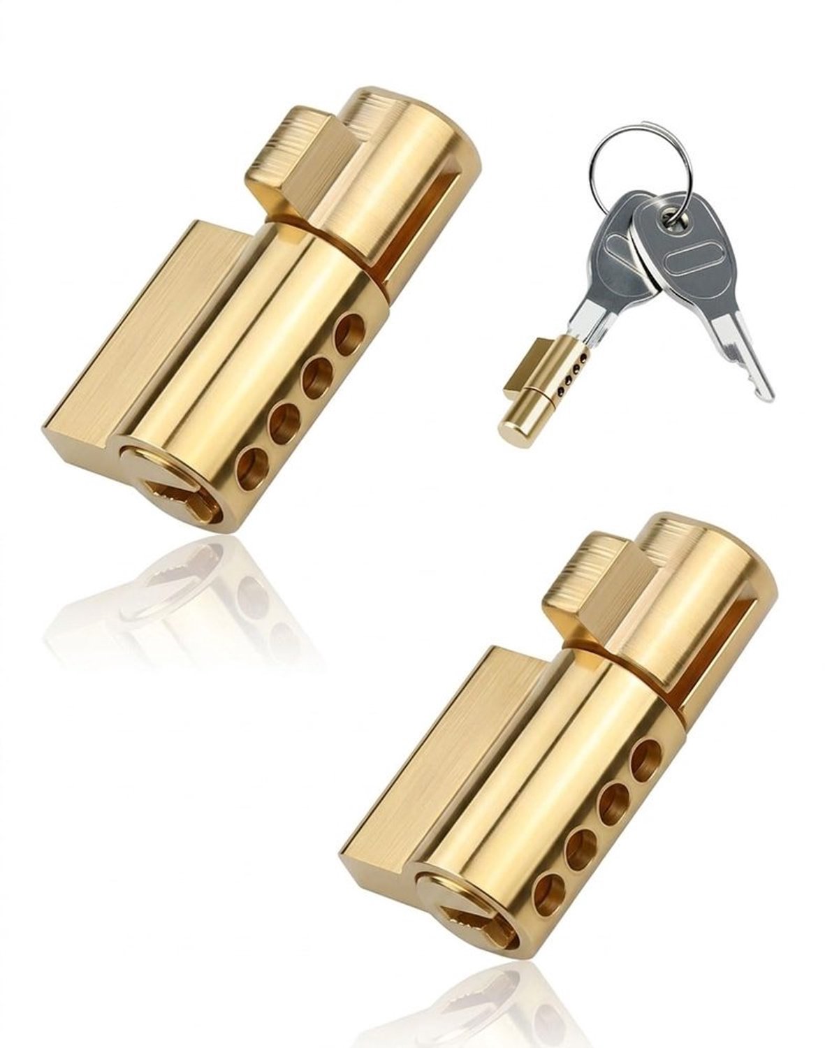 Aanhangersloten - 2 Stuks Diefstalbeveiliging met Sleutels